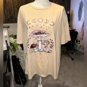 Cute boho oversized t